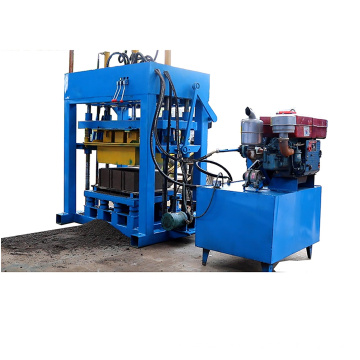 QT4-28 hydraulic  diesel engine block machine stock brick making machine  small business plans